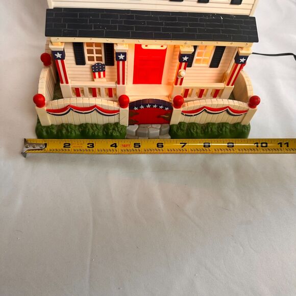 Patriotic Lighted House DecorationAmericana Red White Blue Independence Day - Picture 13 of 14